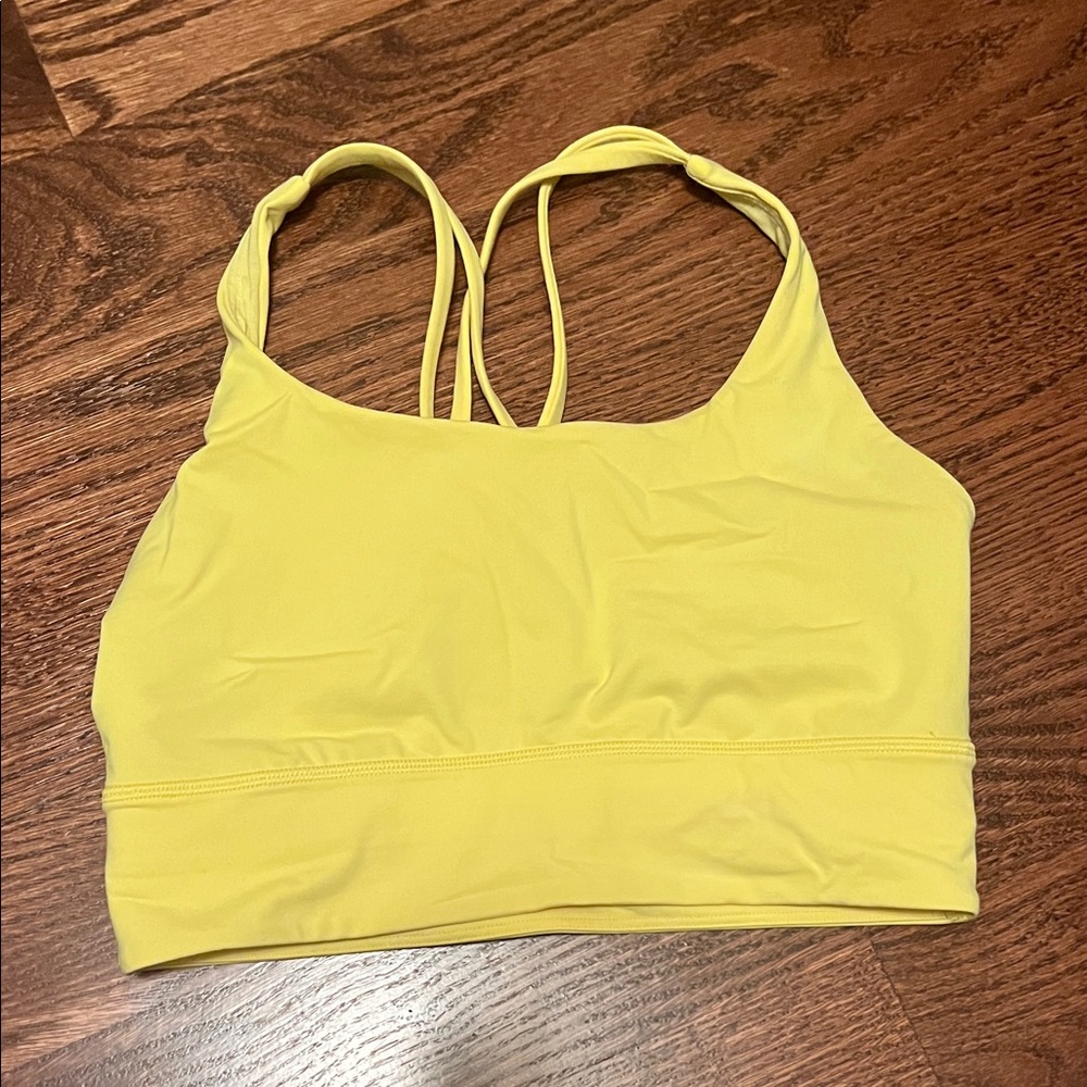 Lululemon Athletica Vibrant Yellow Sports Bra